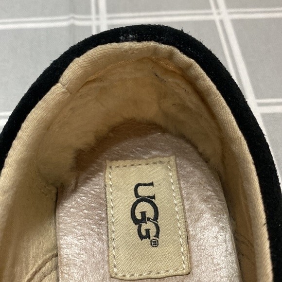 UGG Fierce 1006737 Slip On Sneakers Black Suede Loafers Women’s Size 9 Shoe - Picture 7 of 14